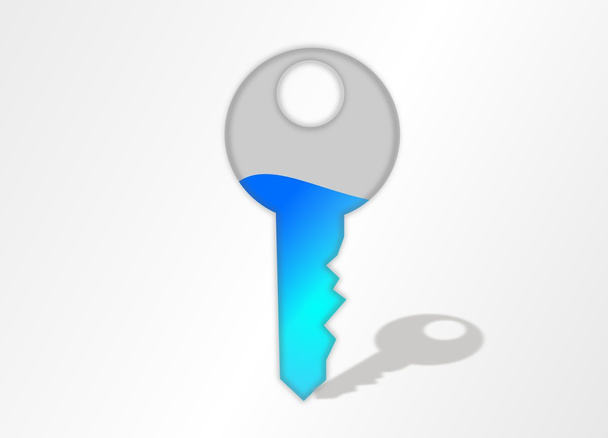 modrý klíč - Fotografie, Obrázek