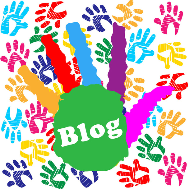 Kinderen Blog geeft aan kind Online en Website - Foto, afbeelding