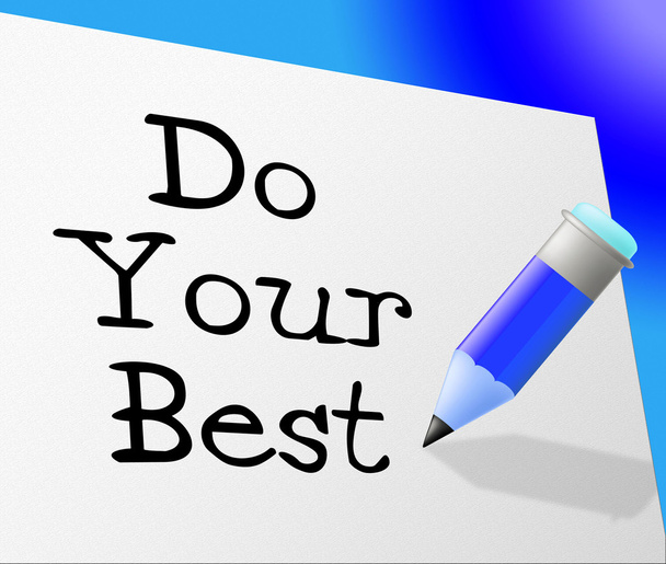 Do Your Best Edustaa Yritä kovasti ja kirjeenvaihto
 - Valokuva, kuva