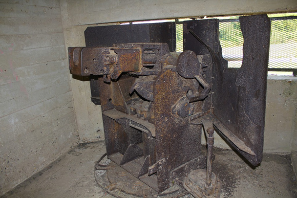 Interior View of German Bunker Gun, Omaha Beach - Photo, Image