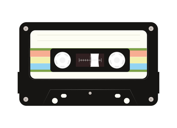 retro cassette music - Vektor, kép