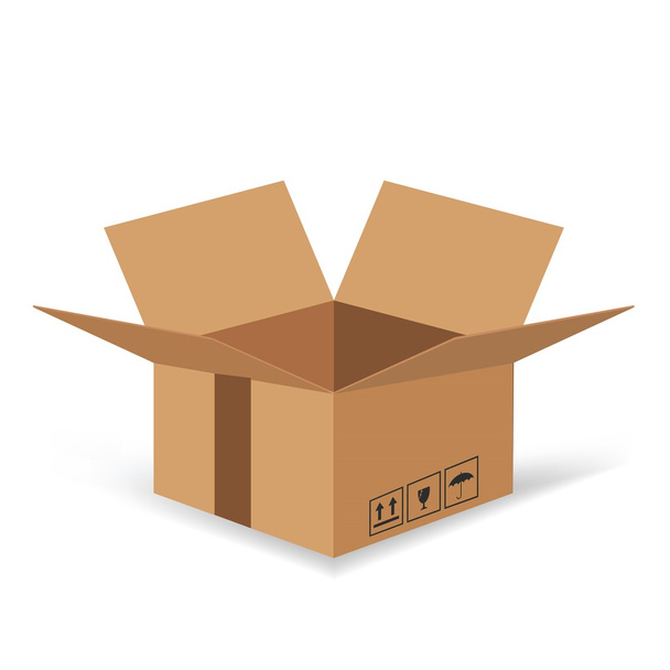 lepenkové krabice  - Vektor, obrázek
