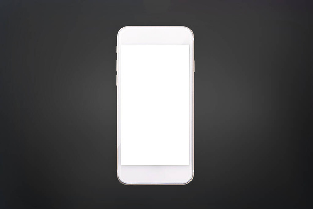 Telefon komórkowy pusty biały ekran makieta - Zdjęcie, obraz