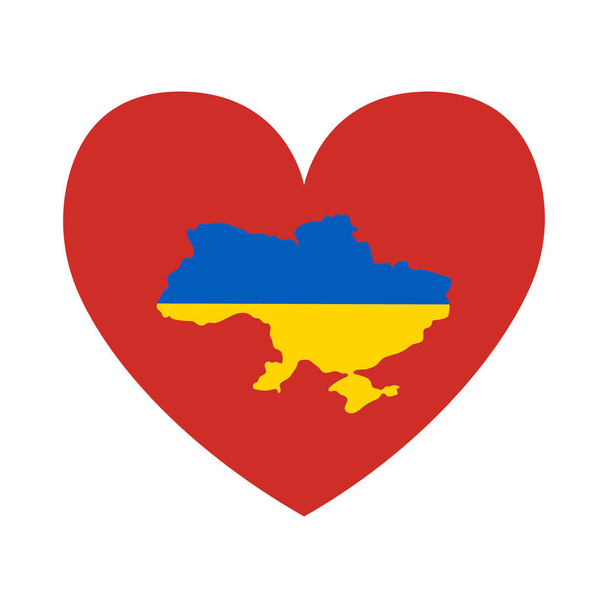 Fermare la guerra in Ucraina concetto vettoriale illustrazione. Bandiera ucraina e mappa illustrazione. Salvare l'Ucraina dalla Russia. - Vettoriali, immagini