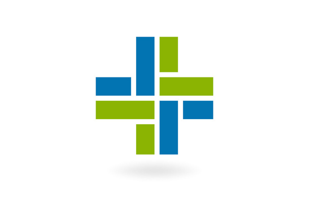 Pharmasy logo tasarlamak vektör çapraz - Vektör, Görsel