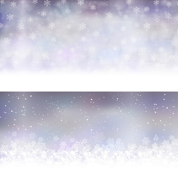 Christmas snow background - Vector, Image