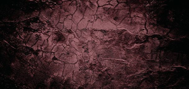 Enge donkere muur, grungy cement textuur voor achtergrond, Muur vol krassen - Foto, afbeelding