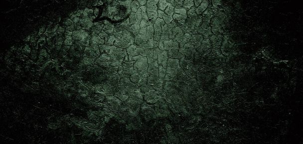 Terrible pared oscura, textura de cemento grueso para el fondo, pared llena de arañazos - Foto, Imagen
