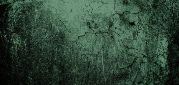 Grungy Zement Textur für den Hintergrund, Wand voller Kratzer. Beängstigend dunkle Mauer - Foto, Bild