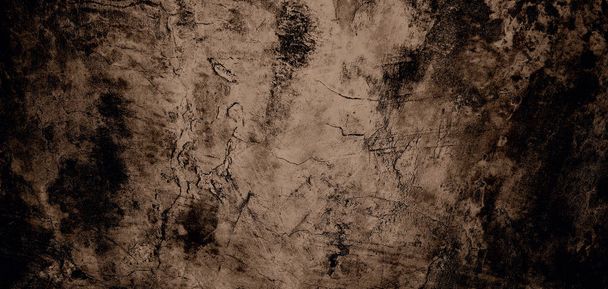 Grungy texture cemento per sfondo, Muro pieno di graffi. Spaventoso muro scuro - Foto, immagini