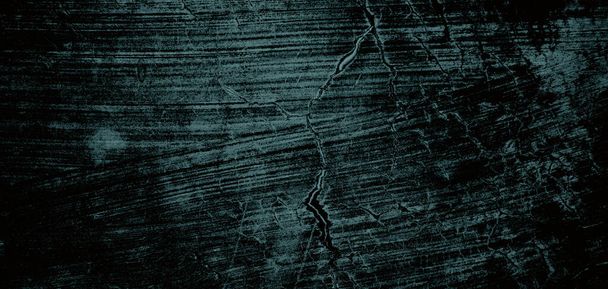 Wall full of scratches. Grungy cement texture for background, Scary dark wall.Black wall - 写真・画像