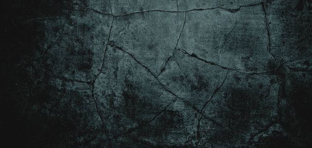 Wall full of scratches. Grungy cement texture for background, Scary dark wall.Black wall - Photo, Image