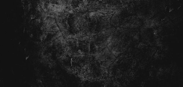 Wand voller Kratzer. Grungy Zement Textur für Hintergrund, Scary dunkle Wand.Black Wand - Foto, Bild