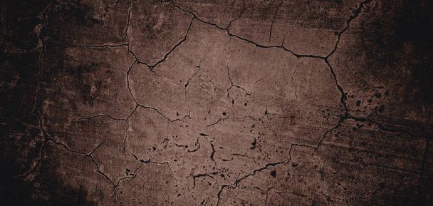 Wall full of scratches. Grungy cement texture for background, Scary dark wall.Black wall - 写真・画像
