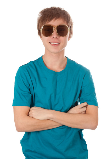 Boy retro sunglasses - Zdjęcie, obraz