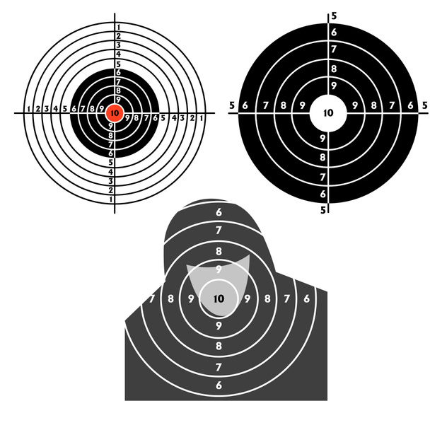 Fissare obiettivi per il tiro con la pistola pratico
 - Foto, immagini