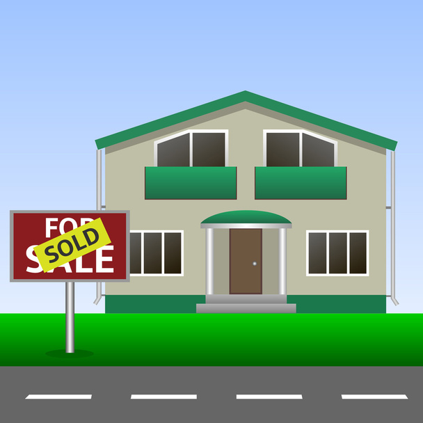 Vendido Home Sign
 - Vector, Imagen