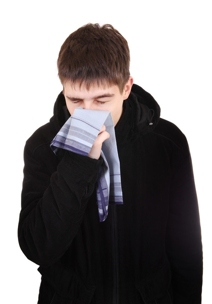 Teenager with Flu - Foto, Imagem