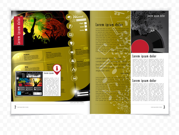 Magazine layout. - Vector, Image