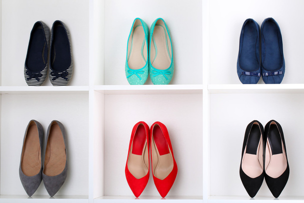 Colorful female shoes - Foto, Imagen