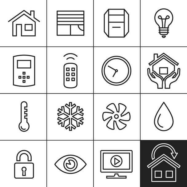 Home Automation pictogrammen - Vector, afbeelding