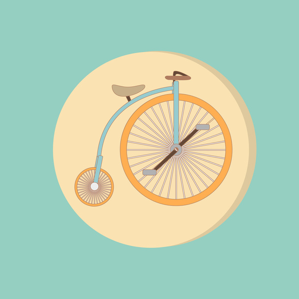 Retro bicycle icon - Vektor, kép
