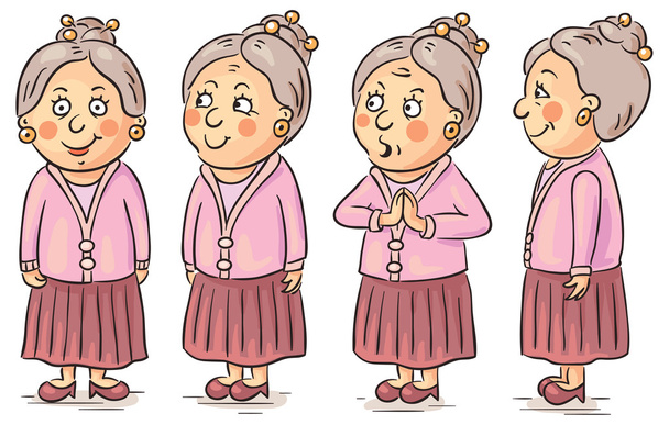 Cartoon grandmother  - Vector, Image
