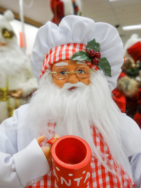 Weihnachtsmann-Figurenspielzeug urlaubsreif - Foto, Bild