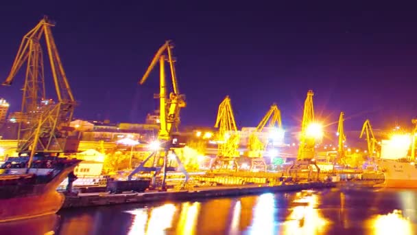 rodzaju transportu morskiego portu - Materiał filmowy, wideo