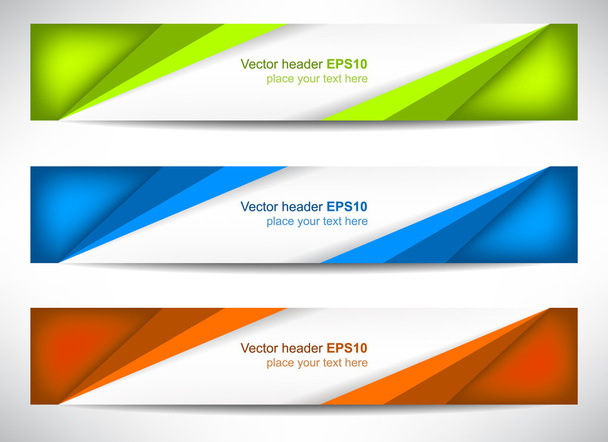 Web header or banner with precise dimension - Vector, Image