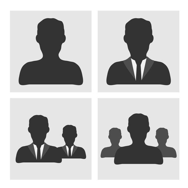 Иконки деловых людей
 - Вектор,изображение