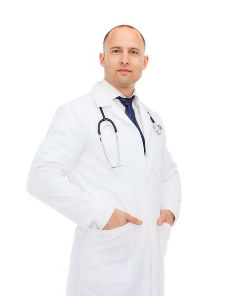 męski lekarz ze stetoskopem - Zdjęcie, obraz