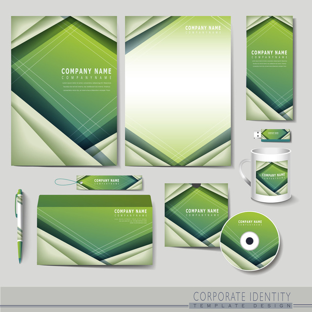 hi-tech background design for corporate identity set - Διάνυσμα, εικόνα