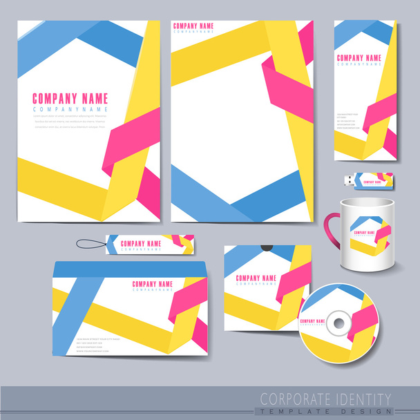 origami folded lines background design for corporate identity se - Vektor, obrázek