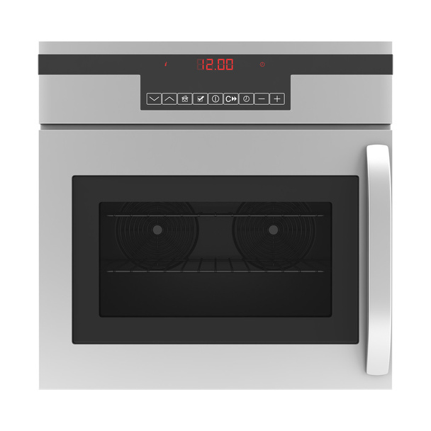 Modern built-in oven isolated on white background - Foto, Imagem