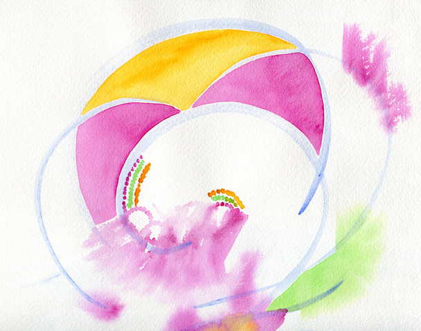 Renkli Sulu Boya dekor - Fotoğraf, Görsel