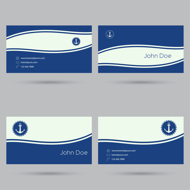 Trendy business card template. - Vector, Image