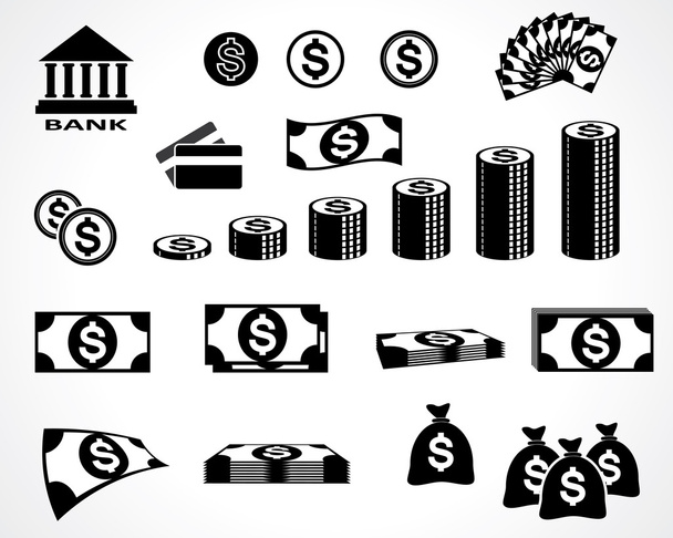 symbole Money - Wektor, obraz