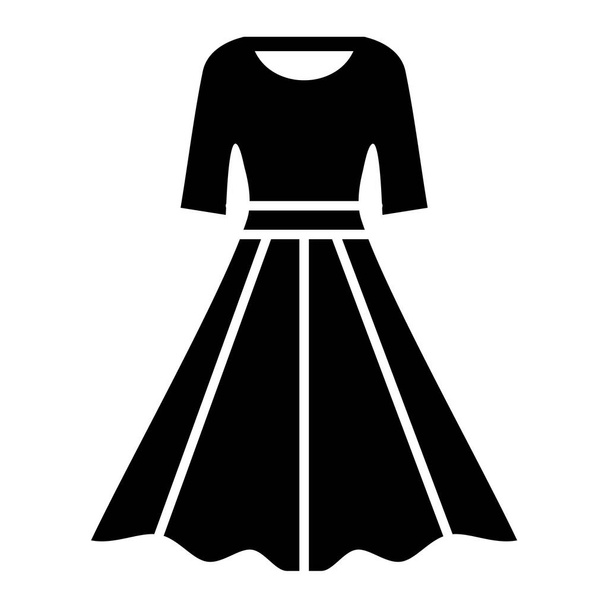 ikona šatů. jednoduchá ilustrace vektorového symbolu oblečení pro web - Vektor, obrázek