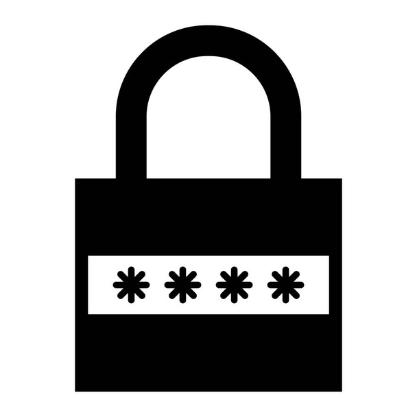 padlock. web icon simple  vector illustration - Вектор,изображение