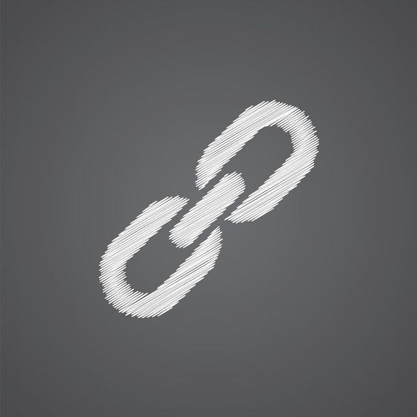 Лінк ескіз логотипу каракулі іко
 - Вектор, зображення