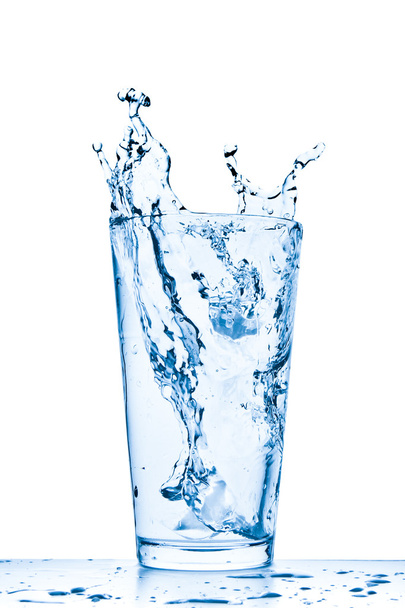 postříkání vodou ve skle - Fotografie, Obrázek