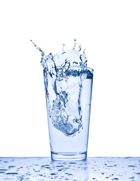 salpicadura de agua en vidrio - Foto, imagen