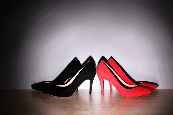 Woman's red shoes - Photo, image