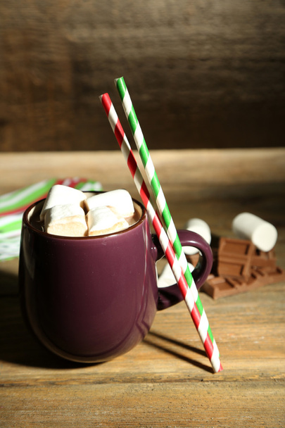 Hot chocolate with marshmallows - Foto, Imagem