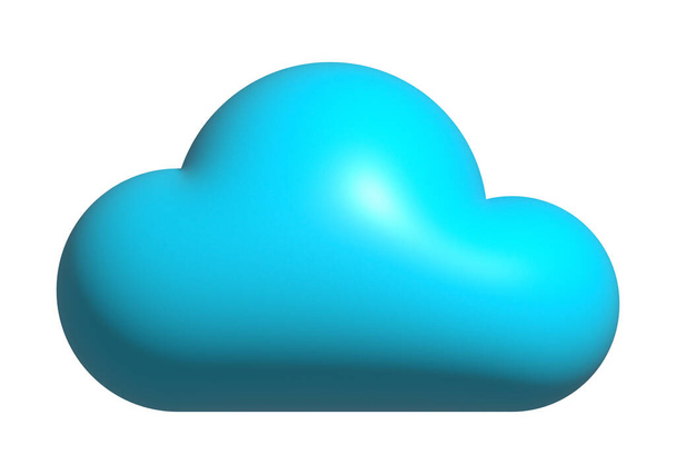 icona nuvola 3D, simbolo di forma nuvola - Foto, immagini