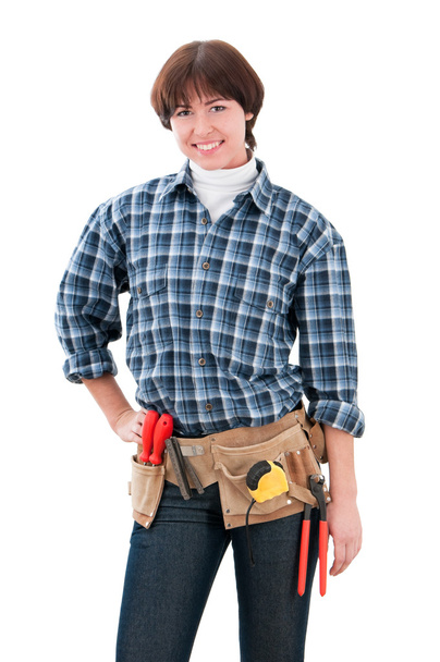 Home repair woman - Zdjęcie, obraz