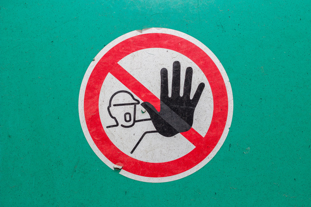 Bezpečnost strojů varovné znamení - Fotografie, Obrázek