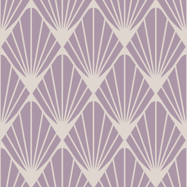 Patrón vectorial sin costuras con textura de diamante de decoración casera sobre fondo púrpura claro. Diseño moderno simple de papel pintado de lujo. Textil de moda decorativa. - Vector, Imagen
