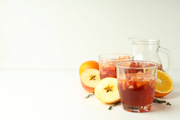 Concept of drink with Sangria, space for text - Foto, imagen